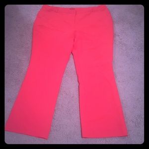 Red Plus Size Slacks